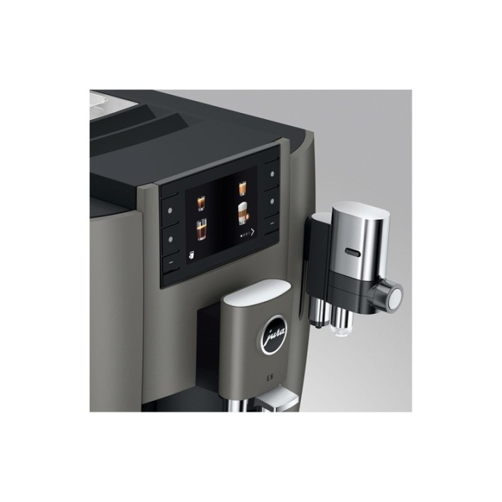 Jura E8 (EC) Dark Inox Espressomaskine Inkl. Tilbehør, Pleje & 3kg Super Crema