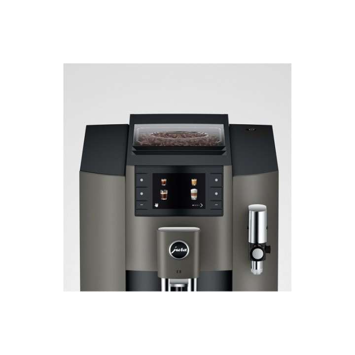 Jura E8 (EC) Dark Inox Espressomaskine Inkl. Tilbehør, Pleje & 3kg Super Crema