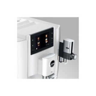 Jura E8 (EC) Piano White Espressomaskine Inkl. Tilbehør, Pleje & 3kg Super Crema
