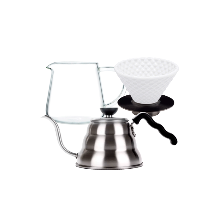 Loveramics Filterbryg Sæt Inkl. Strong Dripper 2 Kop, Stand, Glaskande & V60 Kedel