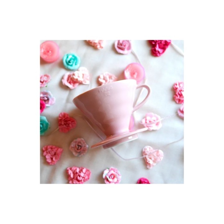 Hario Filterbryg Sæt Inkl. V60-02 Keramik Dripper 2 Kop & Glaskande 0,4 L