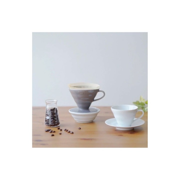 Hario Filterbryg Sæt Inkl. V60-02 Keramik Dripper 2 Kop & Glaskande 0,4 L