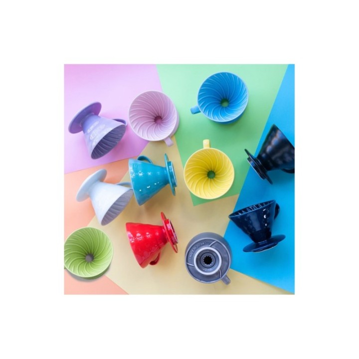 Hario Filterbryg Sæt Inkl. V60-02 Keramik Dripper 2 Kop, Server 0,6 L & Kedel