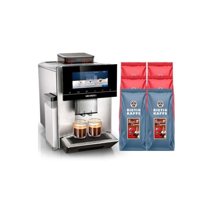 Siemens TQ905R03 EQ900 s500 Espressomaskine Inkl. 6kg Rigtig Kaffe