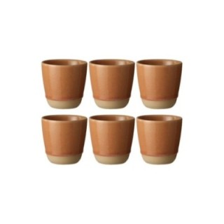 Aida RAW Colour Krus 30 cl 6 Stk Orangeish