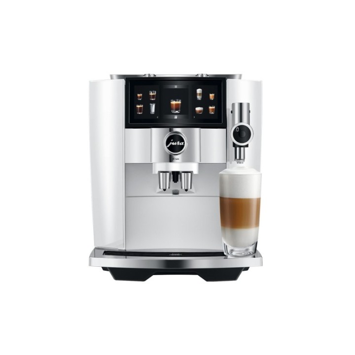 Jura J8 Twin (EA) Diamond White Inkl. Mælkebeholder, Sirup & Kaffe