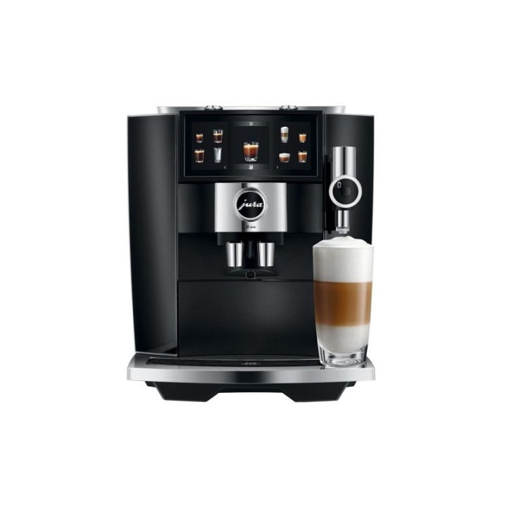 Jura J8 Twin (EA) Diamond Black Inkl. Mælkebeholder, Sirup & Kaffe