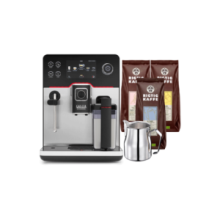 Gaggia Accademia Stål Espressomaskine Inkl. Mælkekande & 3x400g Rigtig Kaffe