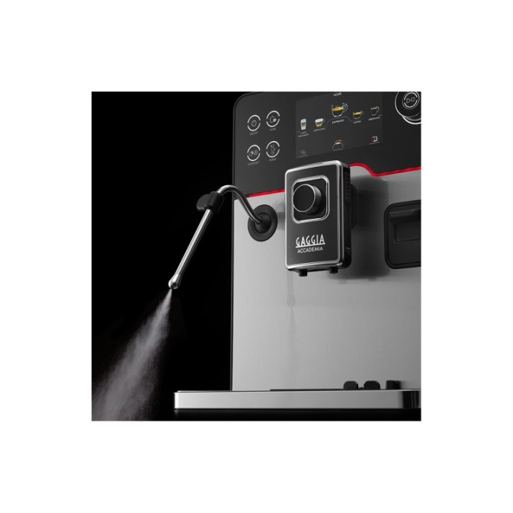 Gaggia Accademia Stål Espressomaskine Inkl. Mælkekande & 3x400g Rigtig Kaffe