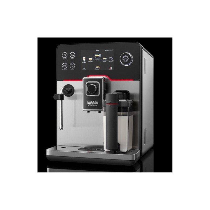 Gaggia Accademia Stål Espressomaskine Inkl. Mælkekande & 3x400g Rigtig Kaffe