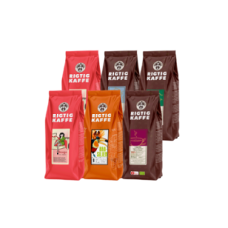 Rigtig Kaffe Mixpakke 2,7kg Hele kaffebønner