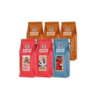 Rigtig Kaffe Mixpakke 2,7kg Hele kaffebønner