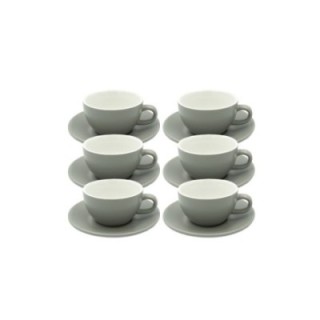 Club House Tulipano Cappuccino m. Underkop Mat Grå 26 cl 6 Stk