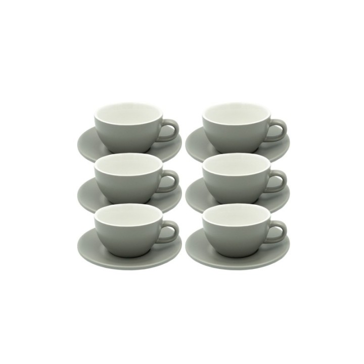 Club House Tulipano Cappuccino m. Underkop Mat Grå 26 cl 6 Stk