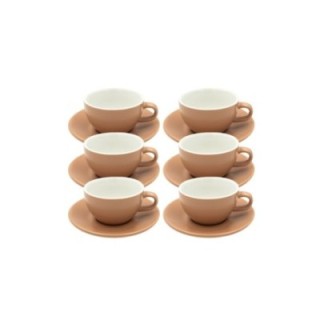 Club House Tulipano Cappuccino m. Underkop Mat Beige 26 cl 6 Stk