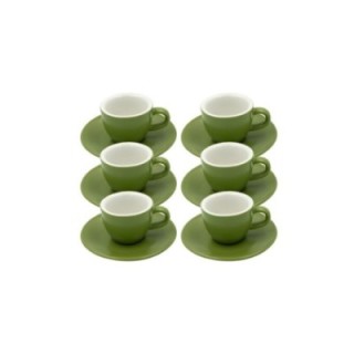 Club House Tulipano Espresso m. Underkop Mat Grøn 7 cl 6 Stk