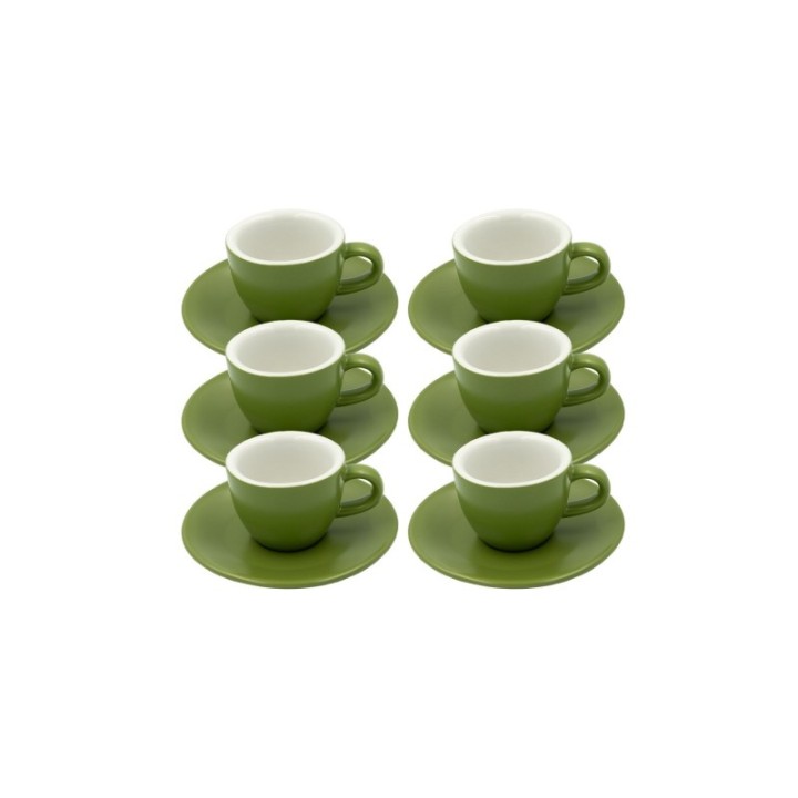 Club House Tulipano Espresso m. Underkop Mat Grøn 7 cl 6 Stk