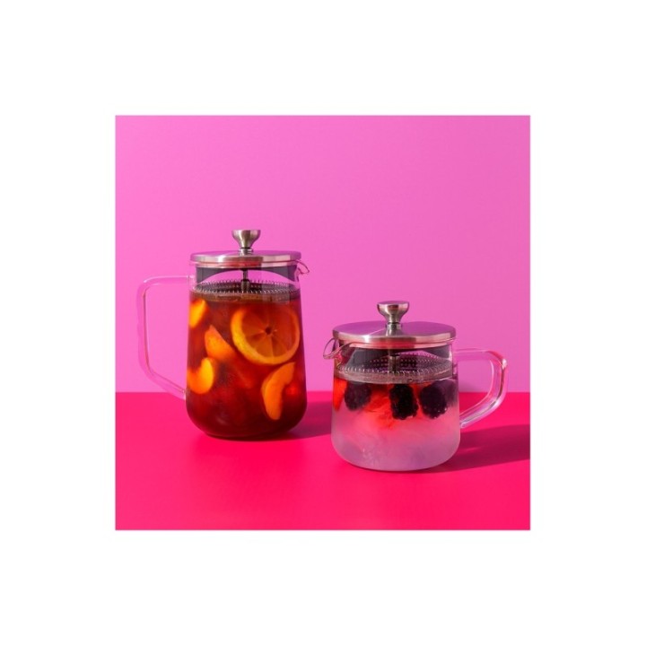 La Cafetière 4 Kop. Tebrygger Stål/Glas