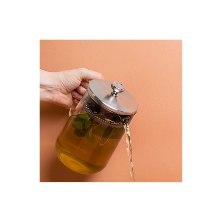 La Cafetière 4 Kop. Tebrygger Stål/Glas