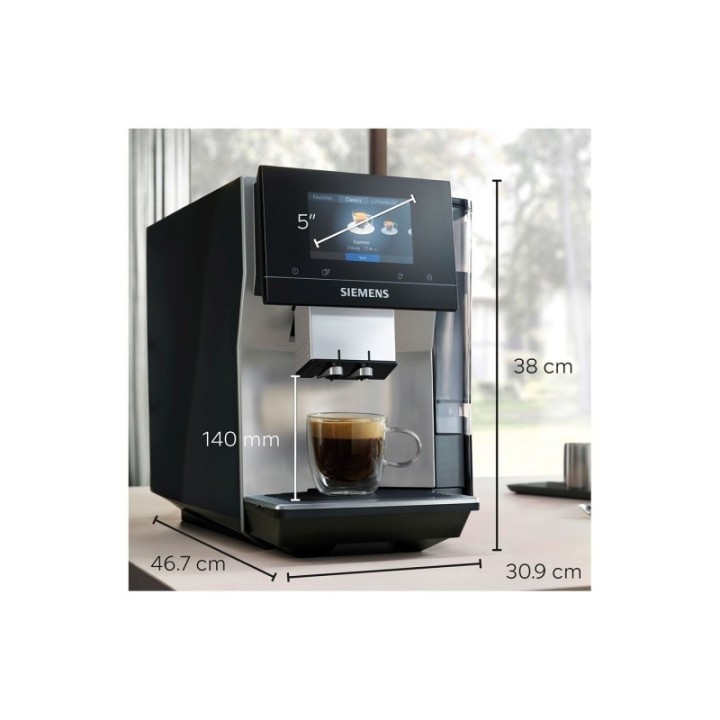 Siemens TP715R07 EQ700 Inox Silver Metallic Espressomaskine