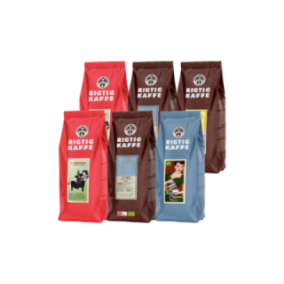 Rigtig Kaffe Mixpakke 2,7kg Hele kaffebønner