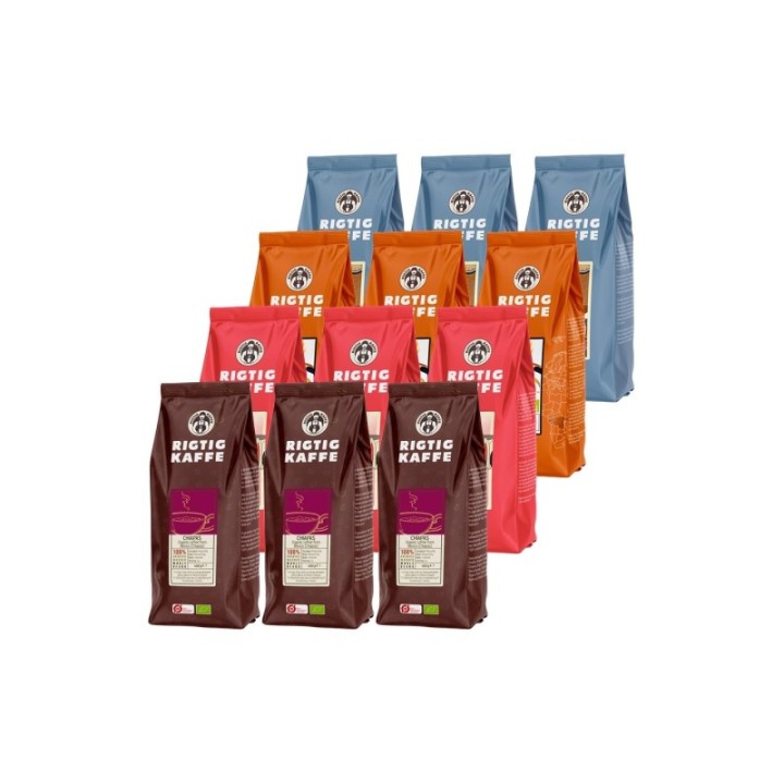 Rigtig Kaffe Mixpakke 5,7kg Hele kaffebønner