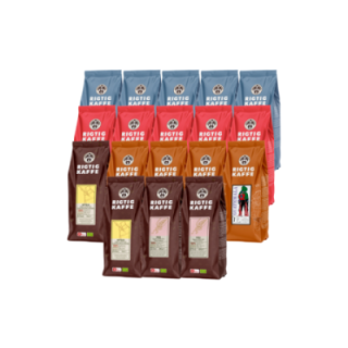 Rigtig Kaffe Mixpakke 8,2kg Hele kaffebønner