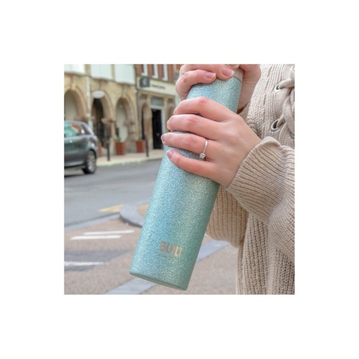 BUILT Apex Termoflaske 0,54 L Blå Glitter