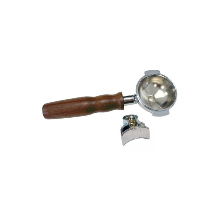 Rancilio Silvia Portafilter Træ Inkl. Dobbelt Udløb