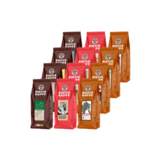 Rigtig Kaffe Mixpakke 5,2kg Hele kaffebønner