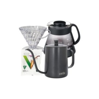 Hario Filterbryg Sæt Inkl. Gooseneck Kedel, Dripper 2 Kop, V60 Server & Filtre