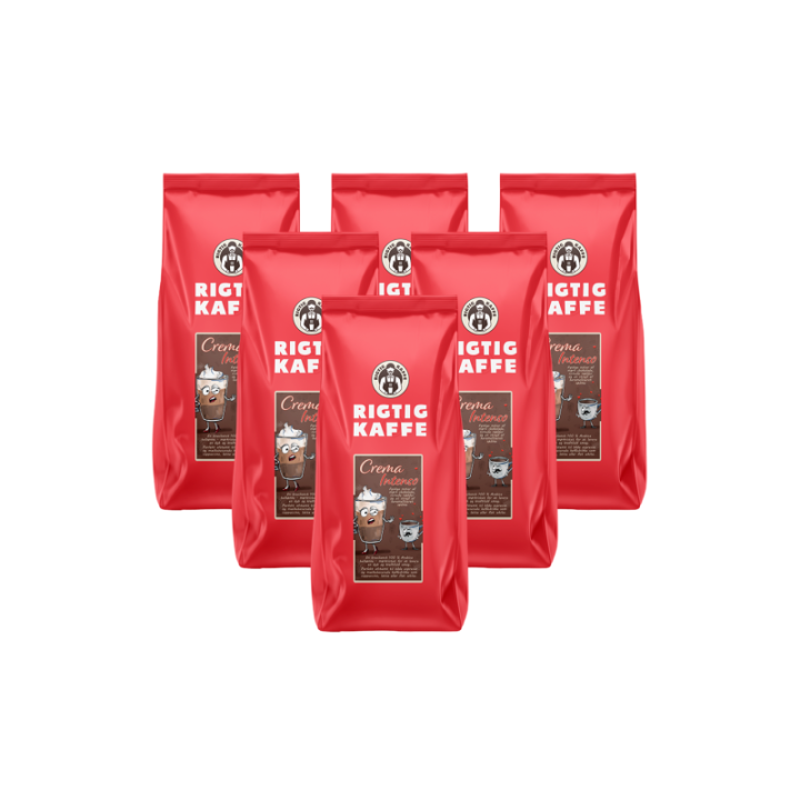 Rigtig Kaffe Crema Intenso 6kg Hele kaffebønner