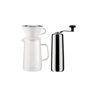 Alessi Slow coffee sæt med Kaffekværn og Pour Over
