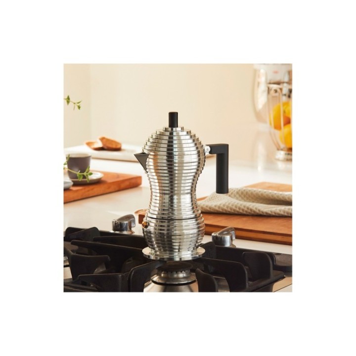 Alessi & Coffee Set Inkl. Pulcina Induktion Espressokande & 2 Mokkakopper