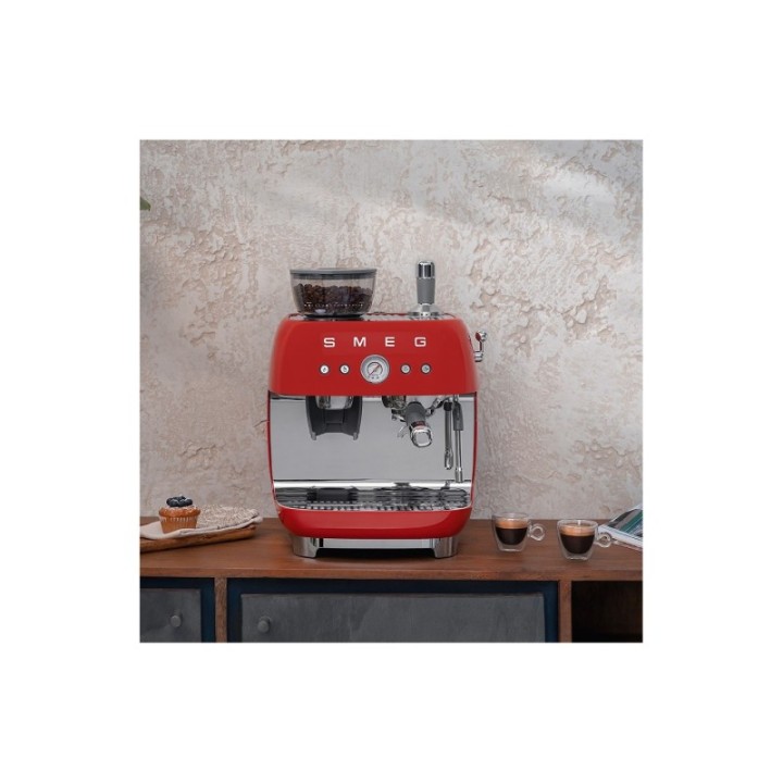 Smeg EGF03RDEU Manuel espressomaskine Inkl. Mælkekande & 1,5kg Rigtig Kaffe