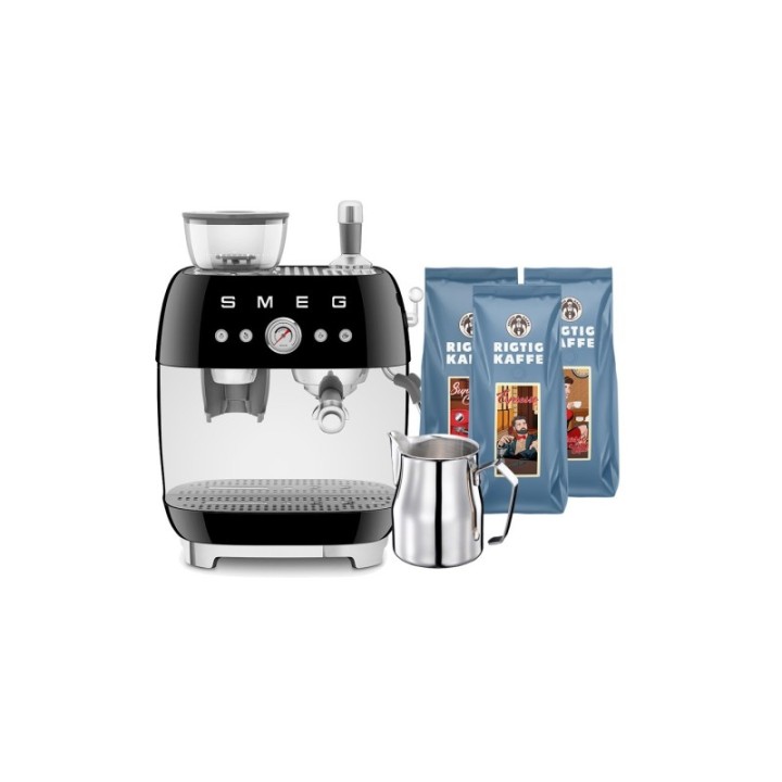 Smeg EGF03BLEU Manuel espressomaskine Inkl. Mælkekande & 1,5kg Rigtig Kaffe