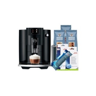 Jura E6 (EC) Piano Black Inkl. Filter, Rens, Afkalkning & 1500g kaffe