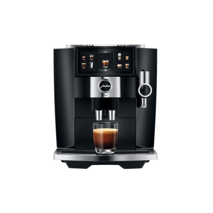 Jura J8 Twin (EA) Diamond Black Espressomaskine Inkl. Mælkebeholder, Pleje & Rigtig Kaffe