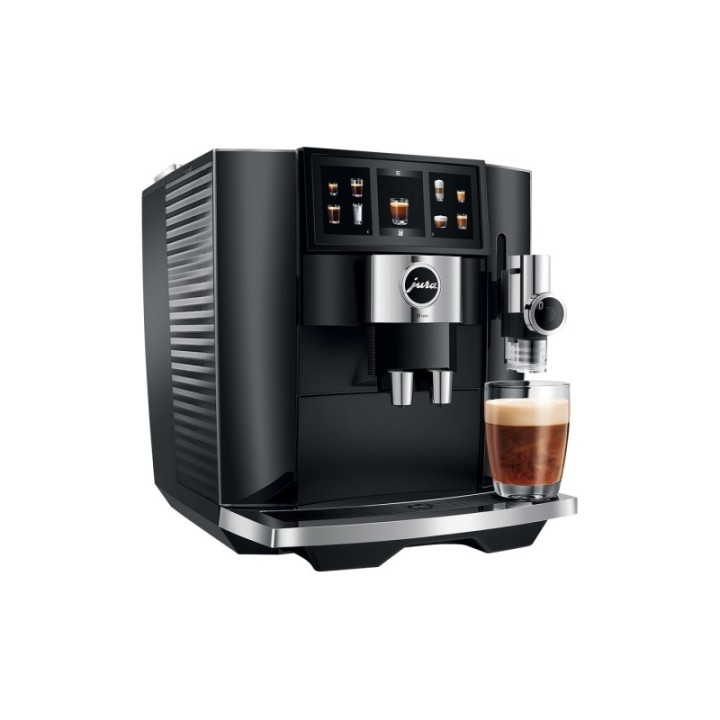 Jura J8 Twin (EA) Diamond Black Espressomaskine Inkl. Mælkebeholder, Pleje & Rigtig Kaffe