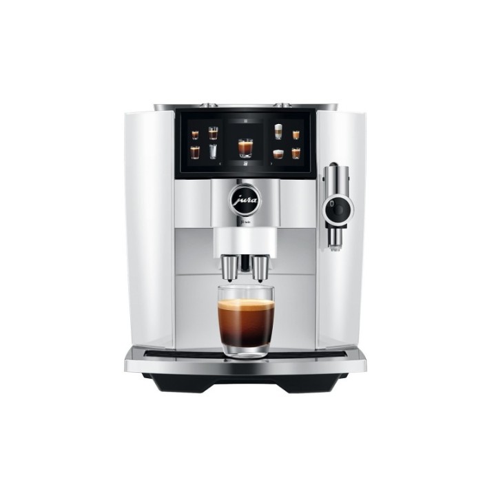 Jura J8 Twin (EA) Diamond White Espressomaskine Inkl. Mælkebeholder, Pleje & Rigtig Kaffe