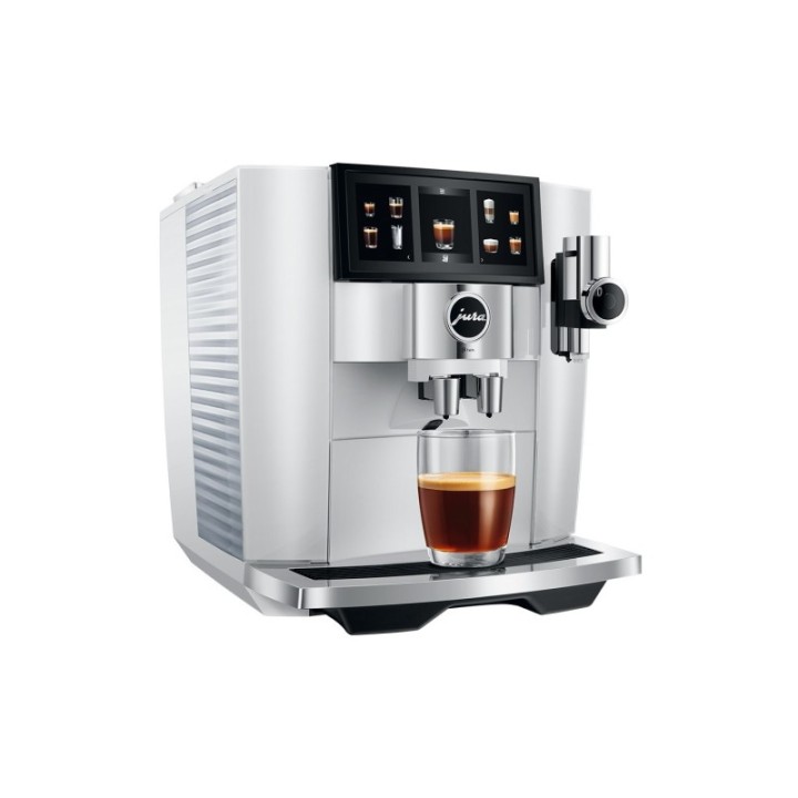Jura J8 Twin (EA) Diamond White Espressomaskine Inkl. Mælkebeholder, Pleje & Rigtig Kaffe