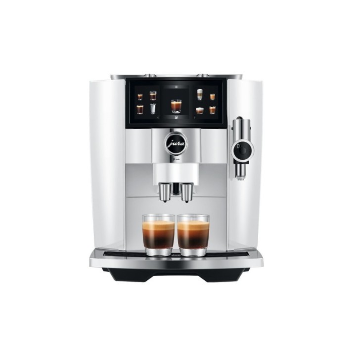 Jura J8 Twin (EA) Diamond White Espressomaskine Inkl. Mælkebeholder, Pleje & Rigtig Kaffe