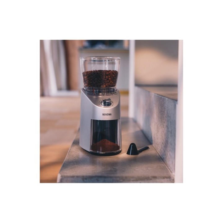 Nivona Cafe Grano 130 Elektrisk Kaffekværn Inkl. 2kg Crema Intenso Hele kaffebønner