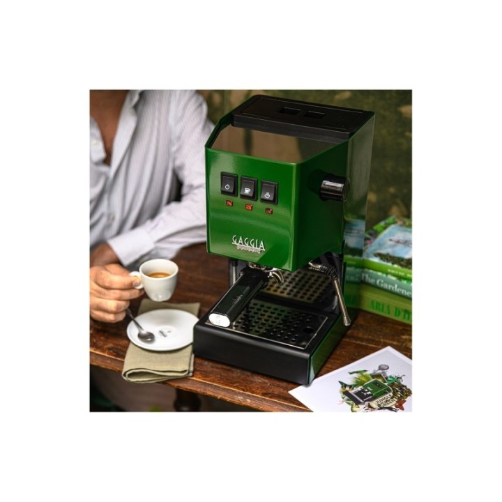 Gaggia Classic E24 Jungle Green Espressomaskine Inkl Eureka Mignon Perfetto & Baristaudstyr