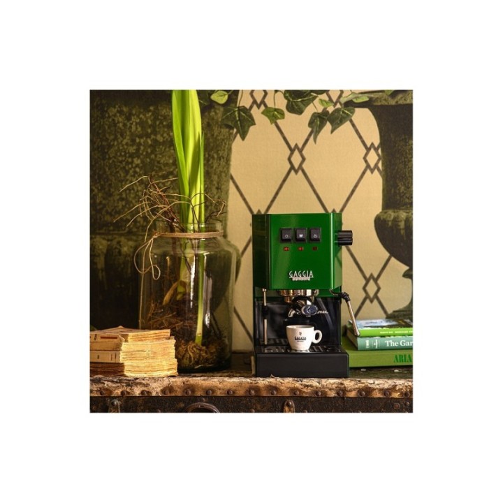 Gaggia Classic E24 Jungle Green Espressomaskine Inkl Baristaudstyr