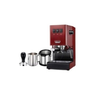 Gaggia Classic E24 Rød Espressomaskine Inkl. Baristaudstyr