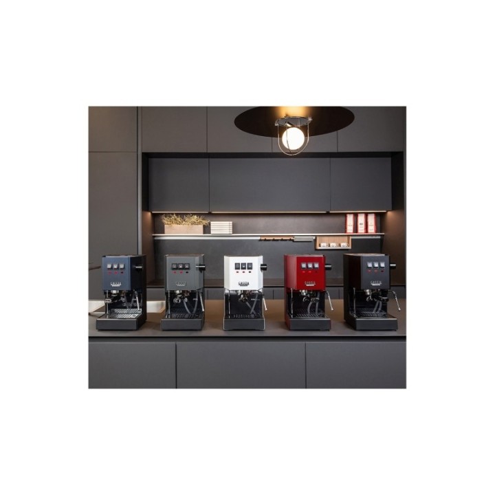 Gaggia Classic E24 Rød Espressomaskine Inkl. Eureka Mignon Perfetto & Baristaudstyr