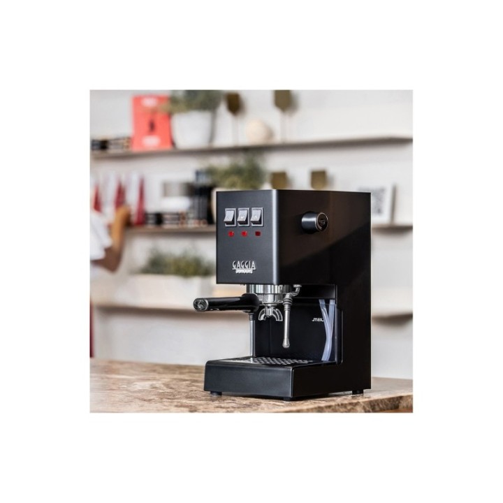 Gaggia Classic E24 Sort Espressomaskine Inkl. Eureka Mignon Perfetto & Baristaudstyr