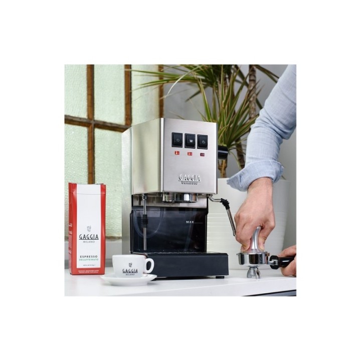 Gaggia Classic E24 Stål Espressomaskine Inkl. Baristaudstyr