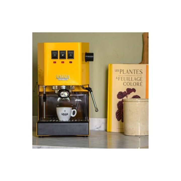 Gaggia Classic E24 Sunshine Yellow Espressomaskine Inkl. Baristaudstyr